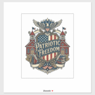 Patriotic Back to School Vector Graphic Tee