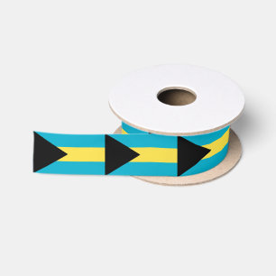 Patriotic Bahamian Flag Satin Ribbon