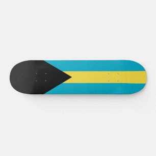 Patriotic Bahamian Flag Skateboard