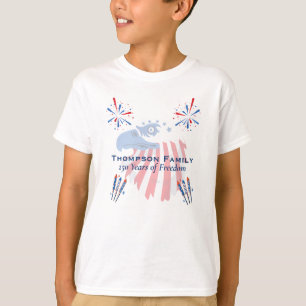 Patriotic Bald Eagle America 250th 4th of July T-Shirt