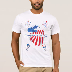 Patriotic Bald Eagle America 250th 4th of July T-Shirt