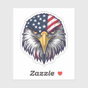 Patriotic Bald Eagle American Flag USA Pride