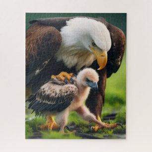 Patriotic Bald Eagle Father’s Day Wildlife Gift Jigsaw Puzzle
