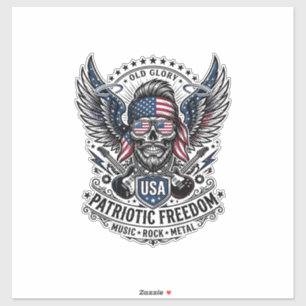 Patriotic Bandana Rocker Old Glory Music Rock Meta