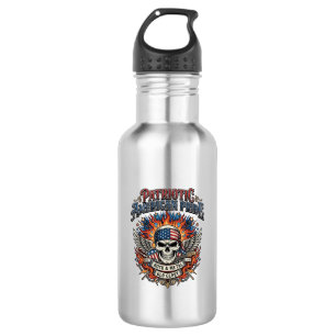 Patriotic Bandana Rocker Old Glory Music Rock Meta 532 Ml Water Bottle