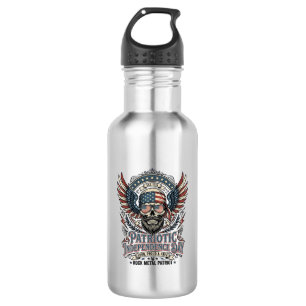 Patriotic Bandana Rocker Old Glory Music Rock Meta 532 Ml Water Bottle