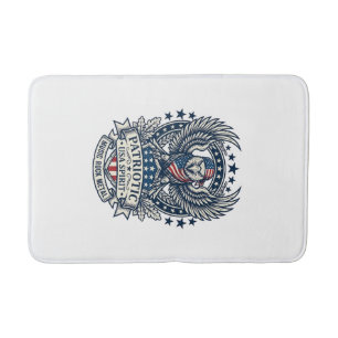 Patriotic Bandana Rocker Old Glory Music Rock Meta Bath Mat