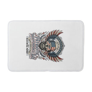 Patriotic Bandana Rocker Old Glory Music Rock Meta Bath Mat