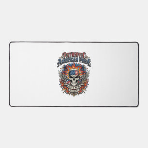Patriotic Bandana Rocker Old Glory Music Rock Meta Desk Mat