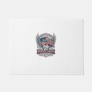 Patriotic Bandana Rocker Old Glory Music Rock Meta Doormat