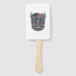 Patriotic Bandana Rocker Old Glory Music Rock Meta Hand Fan