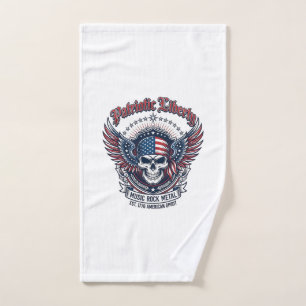 Patriotic Bandana Rocker Old Glory Music Rock Meta Hand Towel