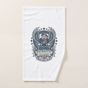 Patriotic Bandana Rocker Old Glory Music Rock Meta Hand Towel
