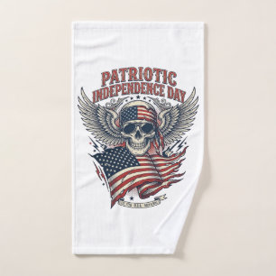 Patriotic Bandana Rocker Old Glory Music Rock Meta Hand Towel