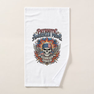 Patriotic Bandana Rocker Old Glory Music Rock Meta Hand Towel
