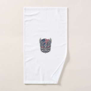 Patriotic Bandana Rocker Old Glory Music Rock Meta Hand Towel