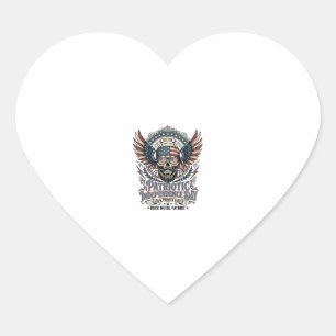 Patriotic Bandana Rocker Old Glory Music Rock Meta Heart Sticker