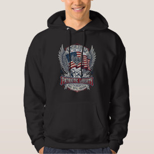 Patriotic Bandana Rocker Old Glory Music Rock Meta Hoodie