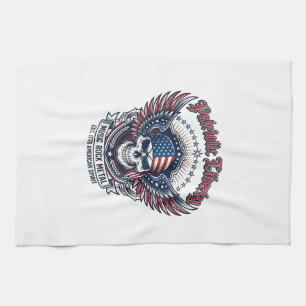 Patriotic Bandana Rocker Old Glory Music Rock Meta Kitchen Towel