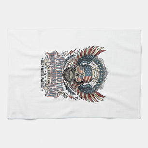 Patriotic Bandana Rocker Old Glory Music Rock Meta Kitchen Towel