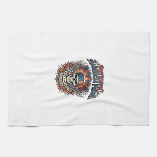 Patriotic Bandana Rocker Old Glory Music Rock Meta Kitchen Towel
