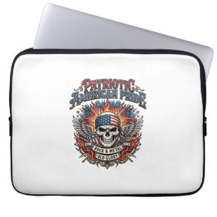 Patriotic Bandana Rocker Old Glory Music Rock Meta Laptop Sleeve