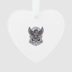 Patriotic Bandana Rocker Old Glory Music Rock Meta Ornament