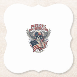 Patriotic Bandana Rocker Old Glory Music Rock Meta Paper Coaster