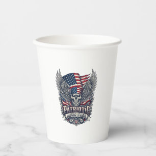 Patriotic Bandana Rocker Old Glory Music Rock Meta Paper Cups