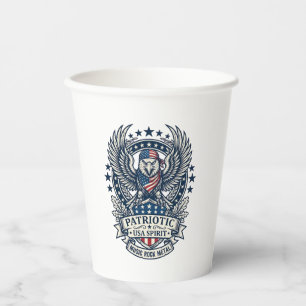 Patriotic Bandana Rocker Old Glory Music Rock Meta Paper Cups
