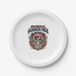 Patriotic Bandana Rocker Old Glory Music Rock Meta Paper Plate