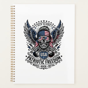 Patriotic Bandana Rocker Old Glory Music Rock Meta Planner
