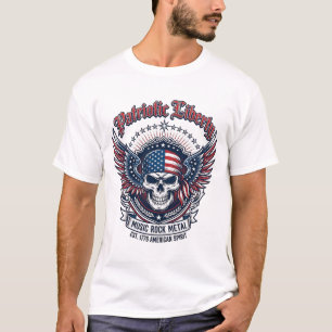 Patriotic Bandana Rocker Old Glory Music Rock Meta T-Shirt