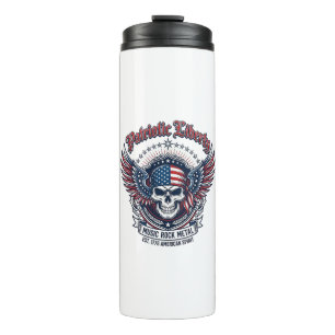 Patriotic Bandana Rocker Old Glory Music Rock Meta Thermal Tumbler