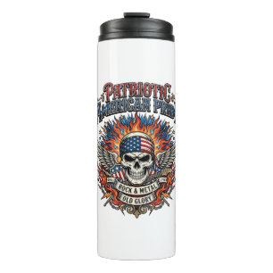 Patriotic Bandana Rocker Old Glory Music Rock Meta Thermal Tumbler