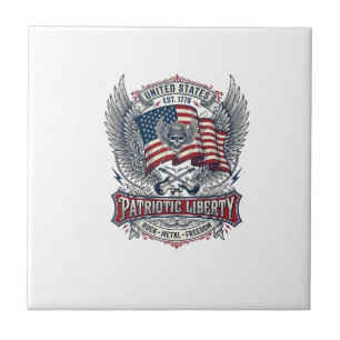 Patriotic Bandana Rocker Old Glory Music Rock Meta Tile