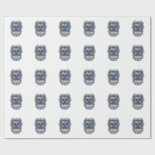 Patriotic Bandana Rocker Old Glory Music Rock Meta Wrapping Paper