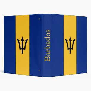 Patriotic Barbados Flag Binder