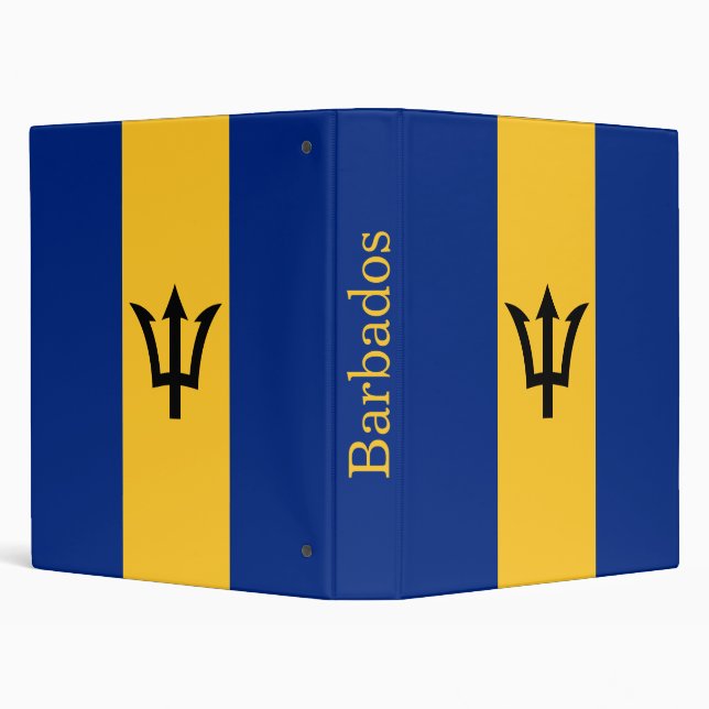 Patriotic Barbados Flag Binder (Background)