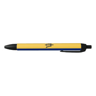 Patriotic Barbados Flag Blue Ink Pen