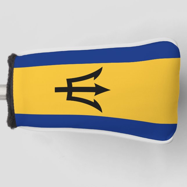 Patriotic Barbados Flag Golf Head Cover (Front)