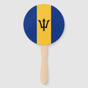 Patriotic Barbados Flag Hand Fan