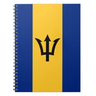 Patriotic Barbados Flag Notebook