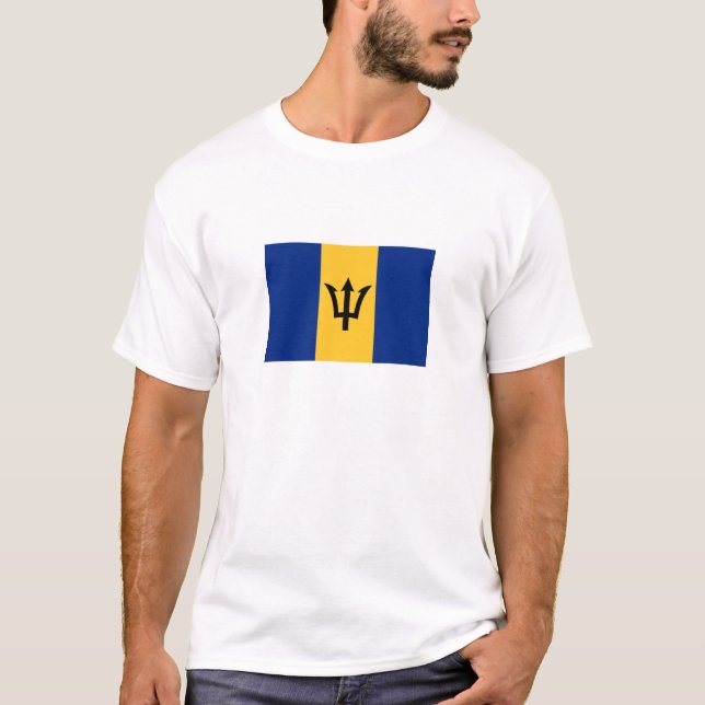 Patriotic Barbados Flag T-Shirt (Front)