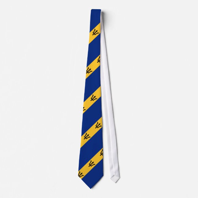 Patriotic Barbados Flag Tie (Front)