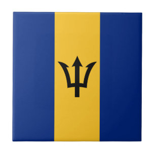 Patriotic Barbados Flag Tile