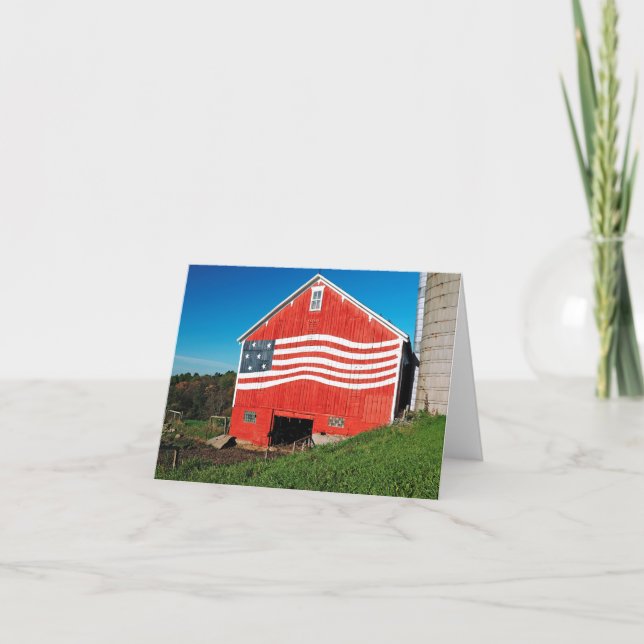 Patriotic Barn Card (Front)