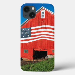 Patriotic Barn iPhone 13 Case