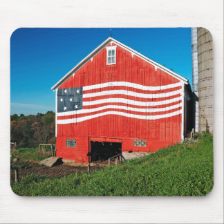 Patriotic Barn Mouse Pad