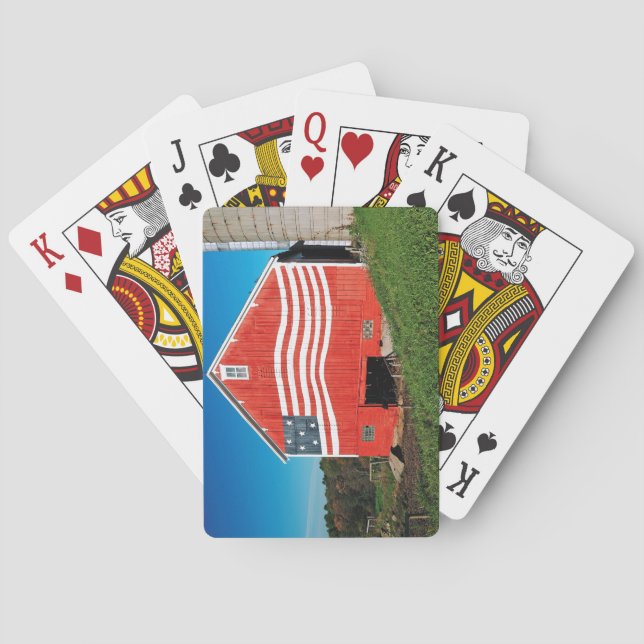 Patriotic Barn Playing Cards (Back)